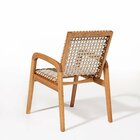 Conjunto Com 2 Bancos, 2 Cadeiras Com Braço E 1 Mesa 180cm Tr