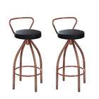 Conjunto Com 2 Banquetas Artois Cobre E Preto