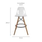 Conjunto Com 2 Banquetas Charles Eames Cristal