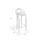 Conjunto Com 2 Banquetas Dublin Branco