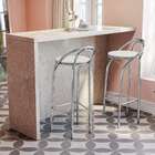 Conjunto Com 2 Banquetas Dublin Branco