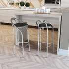 Conjunto Com 2 Banquetas Dublin Preto