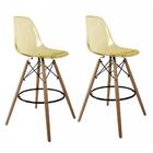 Conjunto Com 2 Banquetas Eames Ambar Empório Tiffany Base Em