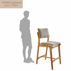 Conjunto Com 2 Banquetas Em Madeira Eloá Luna / Imbuia Natural