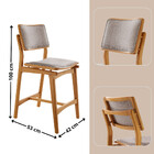 Conjunto Com 2 Banquetas Eva Moderna