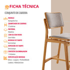 Conjunto Com 2 Banquetas Eva Moderna