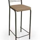 Conjunto Com 2 Banquetas Genova Bronze E Capuccino