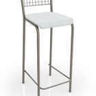 Conjunto Com 2 Banquetas Genova Nickel E Branco