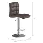 Conjunto Com 2 Banquetas Giratórias Fiern Marrom Escuro