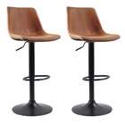 Conjunto Com 2 Banquetas Giratórias Harbor Marrom