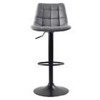 Conjunto Com 2 Banquetas Giratórias Kinney Cinza