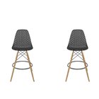 Conjunto Com 2 Banquetas Para Sala De Jantar Eames Maglia Dsw