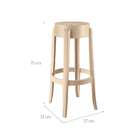 Conjunto Com 2 Banquetas Shine Plus Capuccino