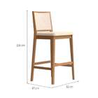 Conjunto Com 2 Banquetas Sila Mel E Bege