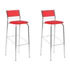 Conjunto Com 2 Banquetas Tupã Vermelho Real