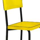 Conjunto Com 2 Banquetas Vintage Preto E Amarelo