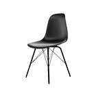 Conjunto Com 2 Cadeira Para Escritório Eames Pp Tower  Preto