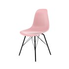 Conjunto Com 2 Cadeira Para Escritório Eames Pp Tower  Rosa