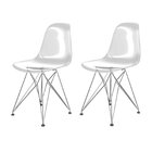 Conjunto Com 2 Cadeira Para Sala De Jantar Eames Pc Eiffel Tr