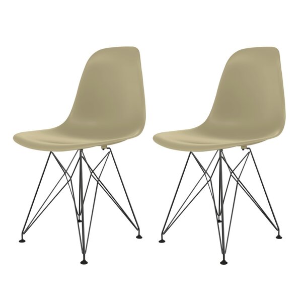 Conjunto Com 2 Cadeira Para Sala De Jantar Eames Pp Eiffel Fe