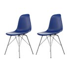 Conjunto Com 2 Cadeira Para Sala De Jantar Eames Pp Tower  Az