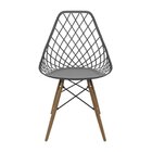 Conjunto Com 2 Cadeira Para Sala De Jantar Kayla Dsw  Cinza B