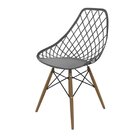 Conjunto Com 2 Cadeira Para Sala De Jantar Kayla Dsw  Cinza B