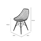 Conjunto Com 2 Cadeira Para Sala De Jantar Kayla Dsw Inj  Cin