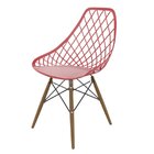 Conjunto Com 2 Cadeira Para Sala De Jantar Kayla Dsw Vermelho