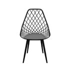 Conjunto Com 2 Cadeira Para Sala De Jantar Kayla Garden  Preto