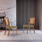 Conjunto Com 2 Cadeiras Aila Em Madeira Maciça Para Sala De J