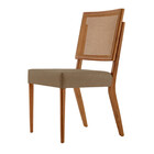 Conjunto Com 2 Cadeiras Aila Em Madeira Maciça Para Sala De J