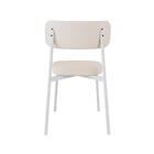 Conjunto Com 2 Cadeiras Alloa Polipropileno Palha E Branco