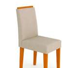 Conjunto Com 2 Cadeiras Amanda I Ipê E Creme