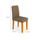 Conjunto Com 2 Cadeiras Ana Ipê E Marrom