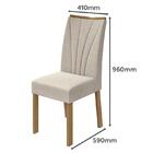 Conjunto Com 2 Cadeiras Apogeu Linho Bege E Amêndoa Clean