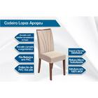 Conjunto Com 2 Cadeiras Apogeu Linho Cinza Claro E Amêndoa Cl