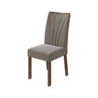 Conjunto Com 2 Cadeiras Apogeu Suede Animale Bege E Imbuia Cl