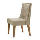 Conjunto Com 2 Cadeiras Apolo Luxo Linho Turim E Imbuia