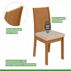 Conjunto Com 2 Cadeiras Athenas Linho Bege E Amêndoa Clean