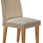 Conjunto Com 2 Cadeiras Athenas Linho Bege E Imbuia