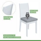 Conjunto Com 2 Cadeiras Athenas Linho Cinza Claro E Branco