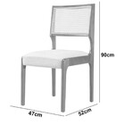 Conjunto Com 2 Cadeiras Bali Em Madeira Maciça Para Sala De J