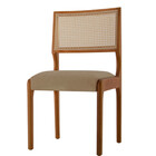 Conjunto Com 2 Cadeiras Bali Em Madeira Maciça Para Sala De J