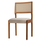 Conjunto Com 2 Cadeiras Bali Em Madeira Maciça Para Sala De J
