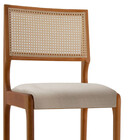 Conjunto Com 2 Cadeiras Bali Em Madeira Maciça Para Sala De J