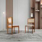 Conjunto Com 2 Cadeiras Bali Em Madeira Maciça Para Sala De J