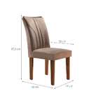 Conjunto Com 2 Cadeiras Belle Chocolate E Pena