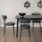 Conjunto Com 2 Cadeiras Bock Grafite