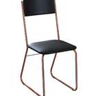 Conjunto Com 2 Cadeiras Byron Preto E Cobre